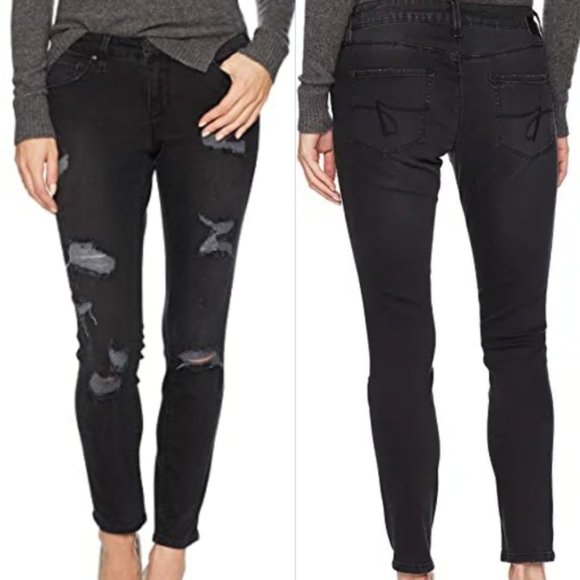 Jag Jeans Denim - Jag Jeans Mera Distressed Skinny Ankle Jeans